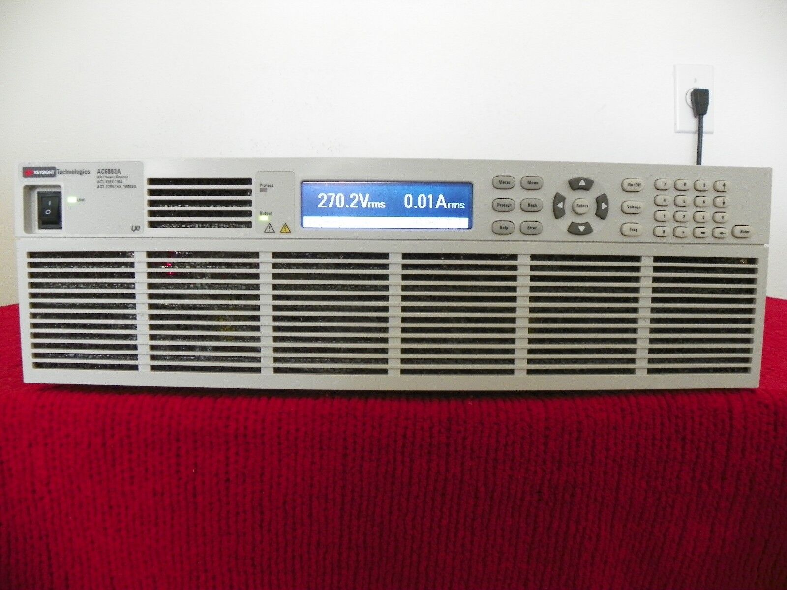 AC6802A AC Power, 1000VA, to 270V,10A/5A 45-500Hz AC6802A AC Power, 1000VA, to 270V,10A/5A 45-500Hz